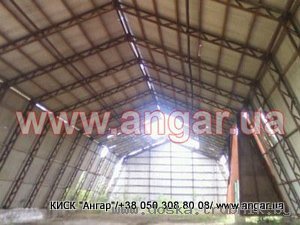 Продать ангар каркасный 15*48 шатрового типа
