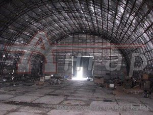 Продажа ангара 16х30, покрытие - дюралюминий 1,5мм.